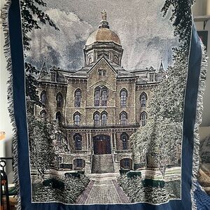 Notre Dame Woven Throw Blanket or Tapestry